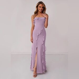 Azazie Barbie Purple Dress